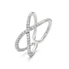 Fashion Infinity ring met diamant - 23R178Wdia Diamanten En Parels | Ringen