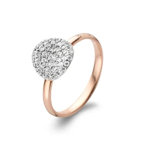 Discount Mini Waves ring met diamant - 23R185RWdia Diamanten En Parels | Ringen