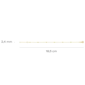 Clearance Armband - 2224YGO Armbanden | Goud Geel