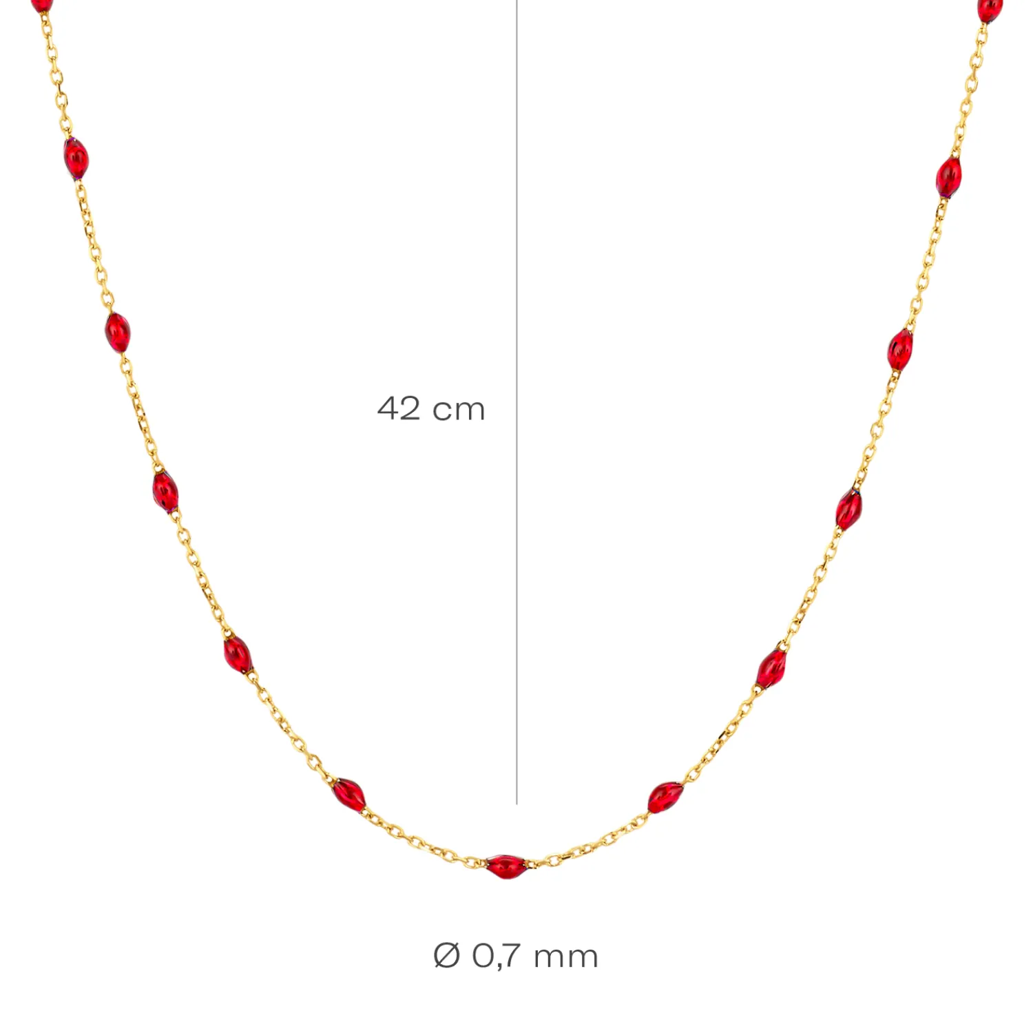 blush_collier_rode_resin__2.webp Hot collier Rode Resin - 3162YRR Colliers | Zirconia En Synthetische Parels