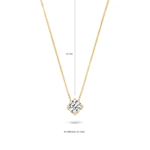 Fashion Collier 3057YZI Colliers | Zirconia En Synthetische Parels