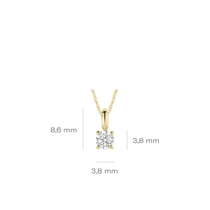 Clearance hanger - 6092YZI Colliers | Zirconia En Synthetische Parels