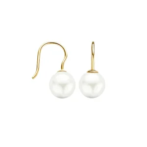 Fashion Oorbellen 7050YPW Diamanten En Parels | Oorsieraden