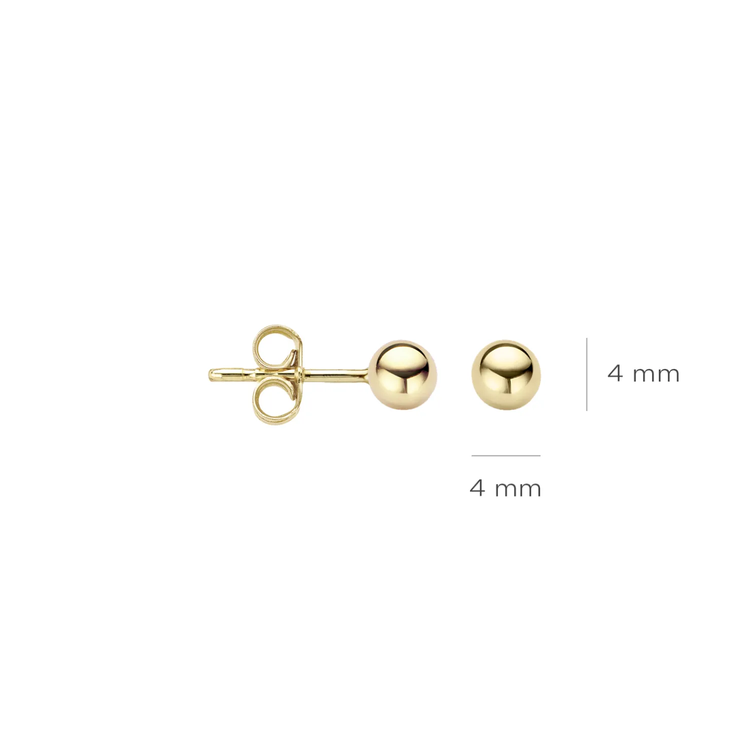 blush_oorknoppen_ygo_2-1.webp Outlet Oorknoppen 7121YGO Oorsieraden | Zonder Kleuren Of Stenen