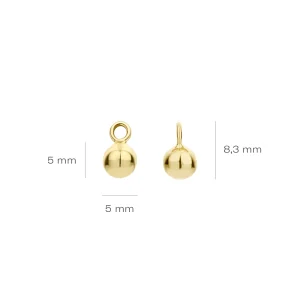 Fashion Oorring aanhangers 9062YGO Oorsieraden | Zonder Kleuren Of Stenen