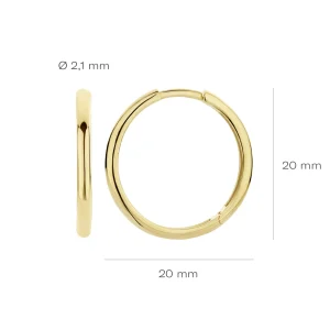 New Oorringen - 7274YGO Oorsieraden | Zonder Kleuren Of Stenen