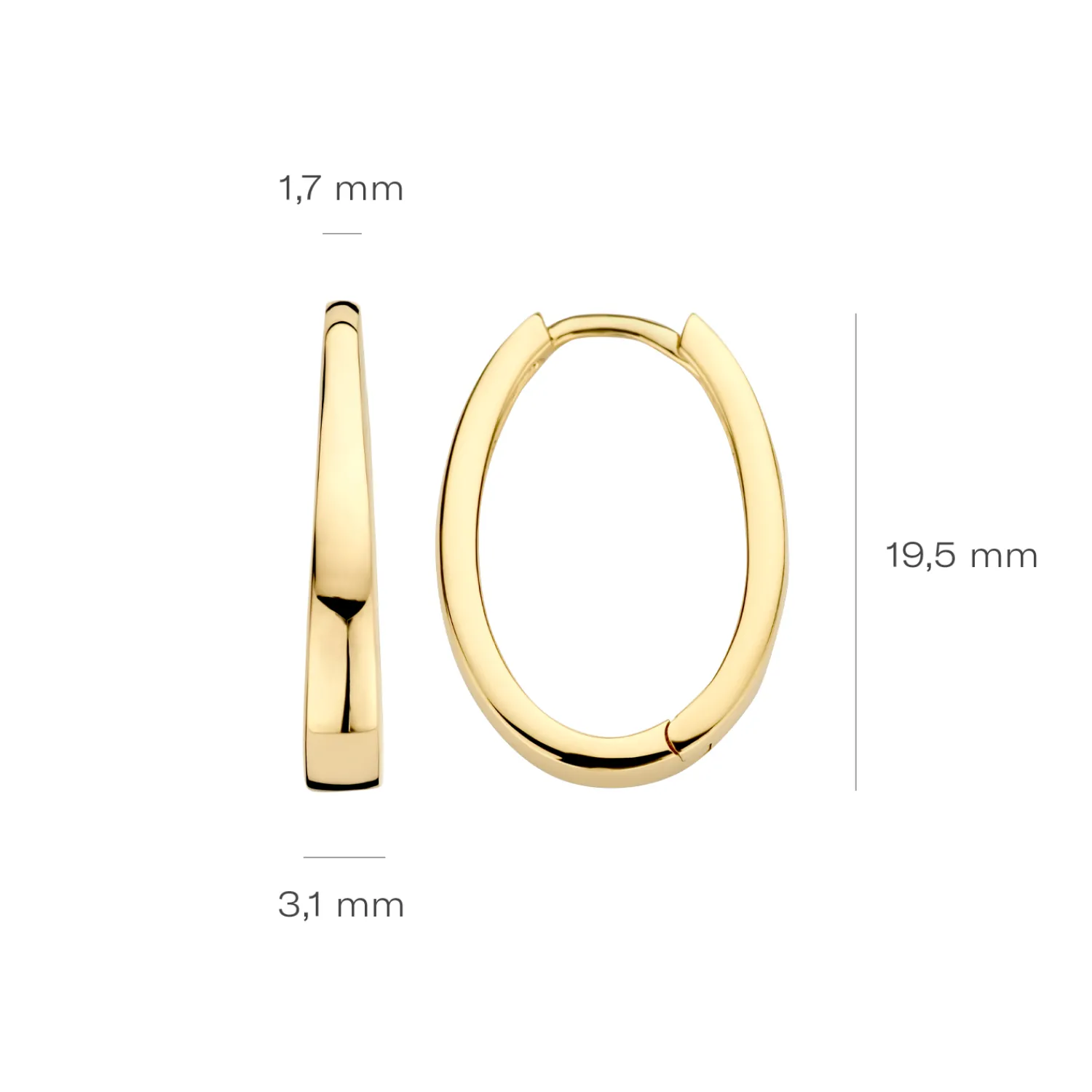 blush_oorringen_ygo_3-6.webp Online Oorringen 7303YGO Oorsieraden | Zonder Kleuren Of Stenen