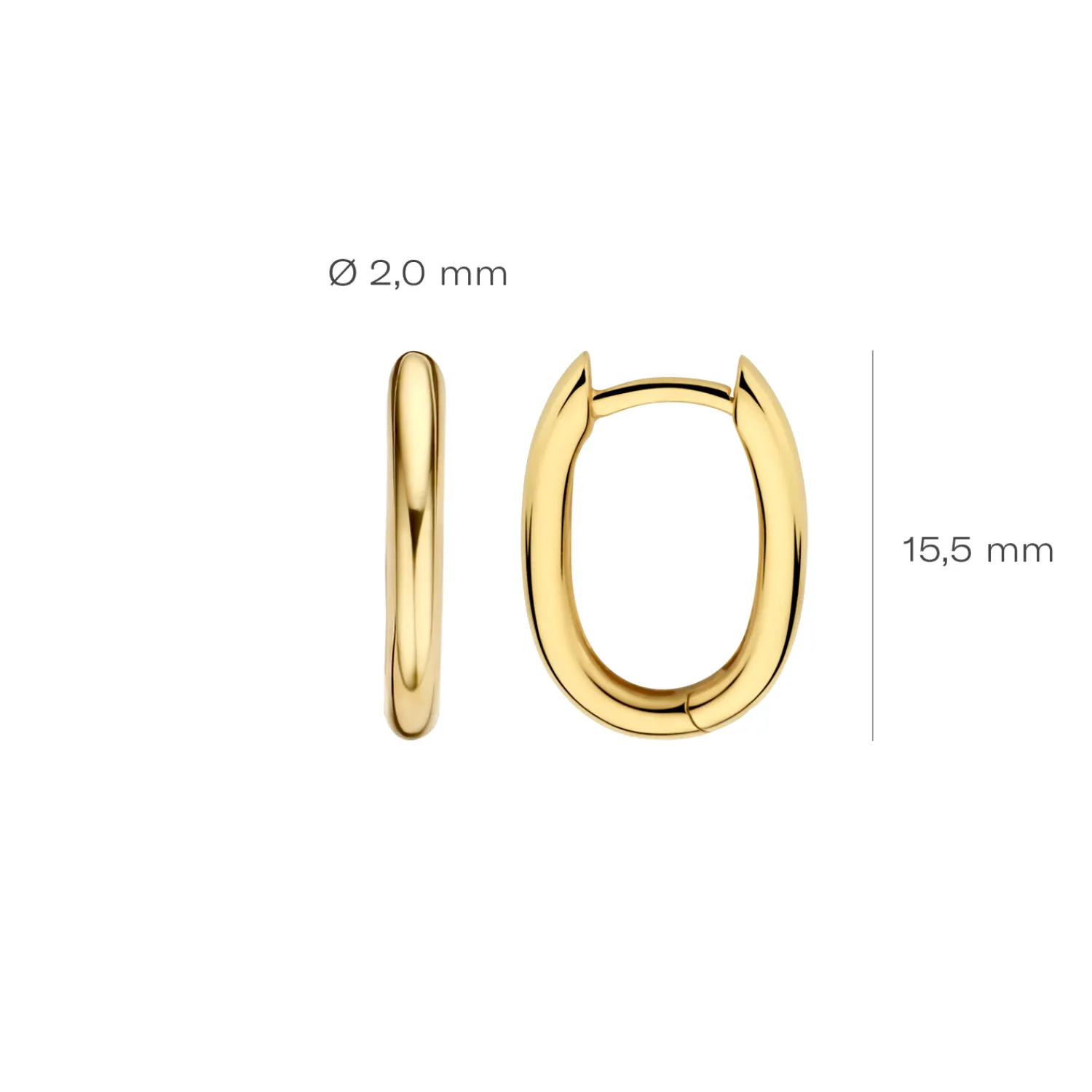 blush_oorringen_ygo_3.webp Fashion Oorringen 7218YGO Oorsieraden | Zonder Kleuren Of Stenen