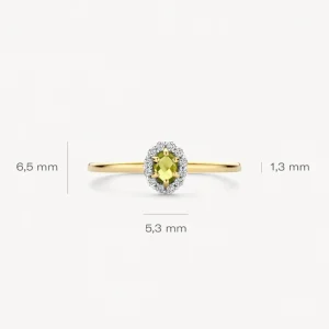 Outlet Ring 1258YGP Kleuren En Edelstenen | Ringen