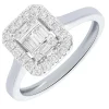 Best ring met baguette cluster diamanten GF0967 Aanzoeksringen | Diamanten En Parels