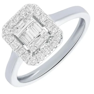 Best ring met baguette cluster diamanten GF0967 Aanzoeksringen | Diamanten En Parels