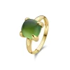 New Jarrèl Beau Monde Lucca ring met groene steen 4Y.7309.JG2.GQC Kleuren En Edelstenen | Ringen