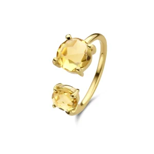 Online Jarrèl Beau Monde Rimini ring bangle met gele stenen 4Y.7169.CIS Kleuren En Edelstenen | Ringen