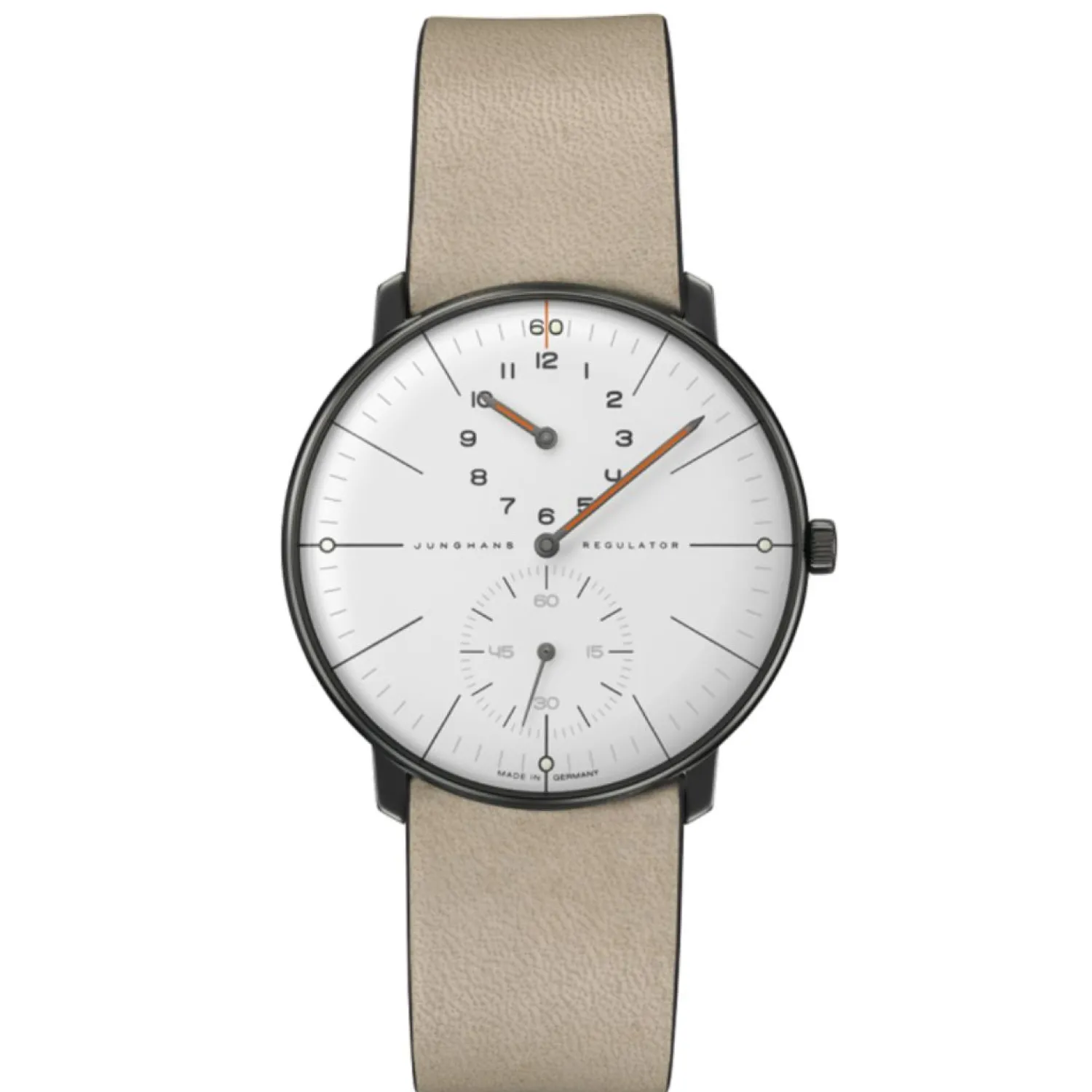 junghans_max_bill_regulat_0.webp Outlet max bill Regulator Edition 60 27/3190.02 DAMES Heren Horloges | Dames Horloges
