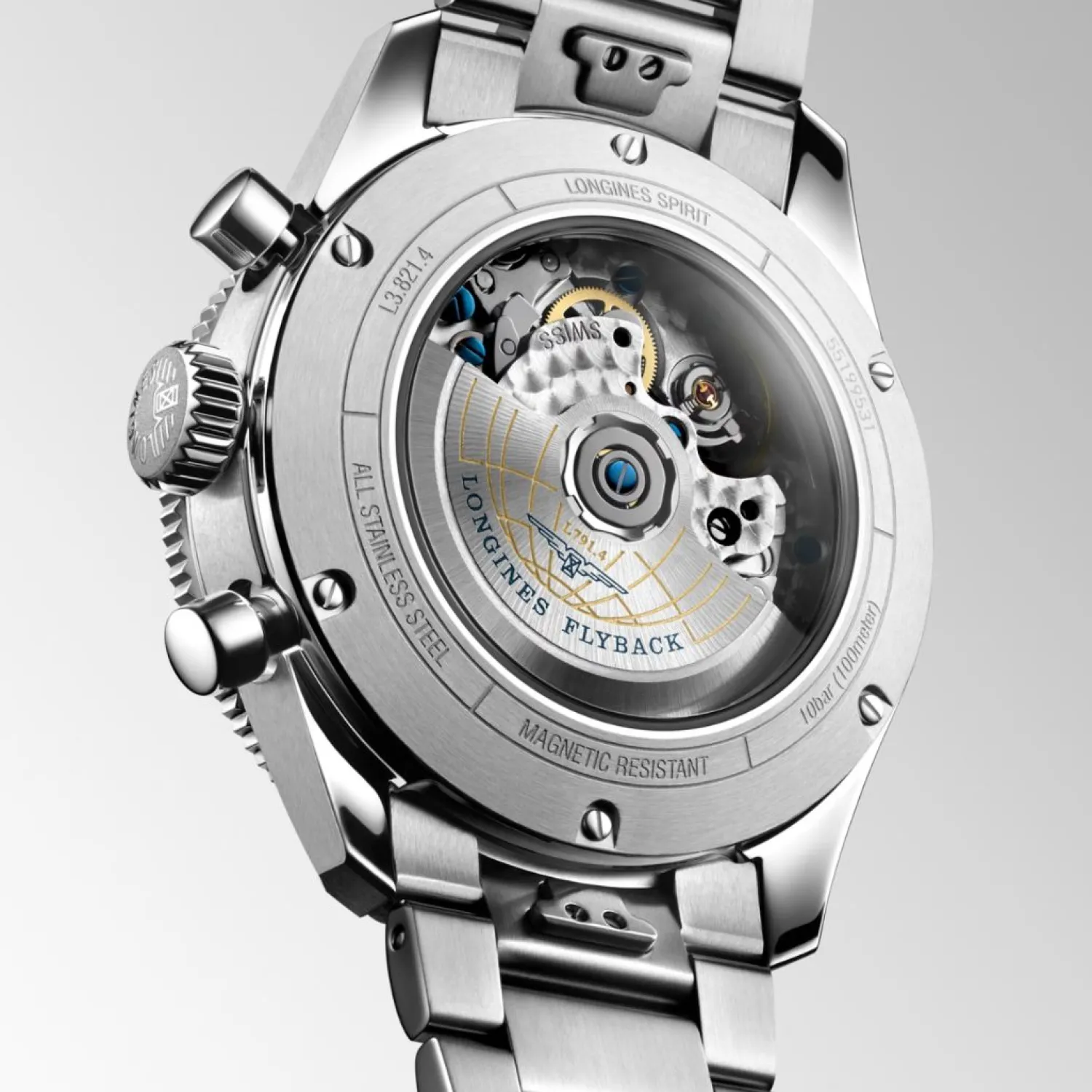 longines_spirit_flyback_l_2.webp Fashion Spirit Flyback L3.821.4.93.6 Heren Heren Horloges | Chronograaf Horloges