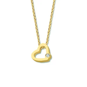 Hot One Blend open hart Signature Colliers | Diamanten En Parels