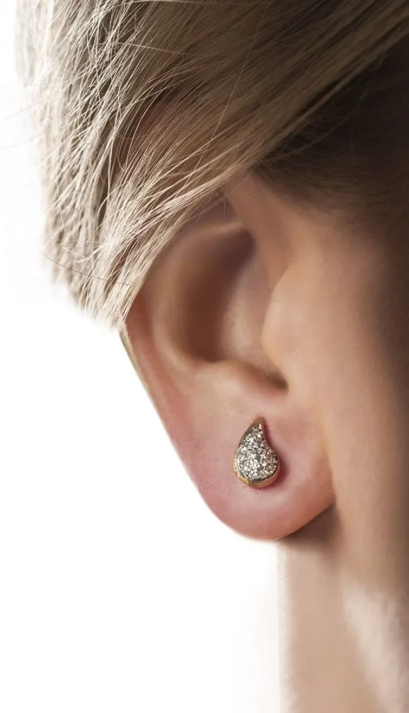 Best Cachemire oorknoppen met Briljant OS9-569 Diamanten En Parels | Oorsieraden