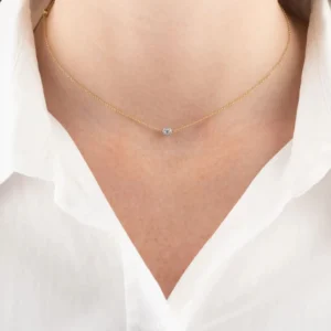 Online Dancing Gold Collier - CS34-583 Colliers | Diamanten En Parels