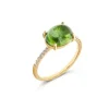 Clearance Dancing in the Rain Ring met Groene Toermalijn AS7-598 Diamanten En Parels | Kleuren En Edelstenen