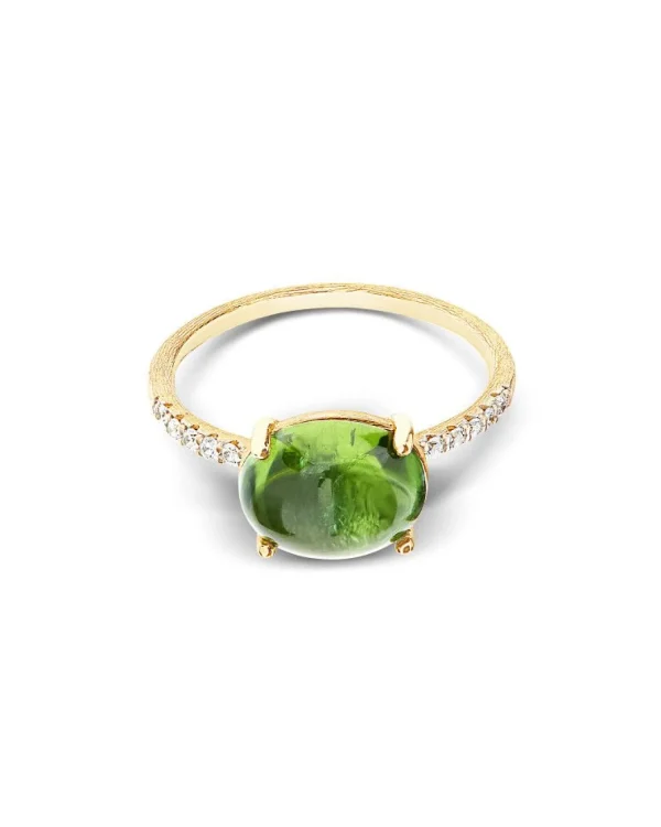 Clearance Dancing in the Rain Ring met Groene Toermalijn AS7-598 Diamanten En Parels | Kleuren En Edelstenen