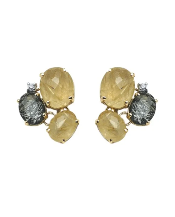 Hot Ipanema oorknoppen Mix OS49-515 Kleuren En Edelstenen | Oorsieraden