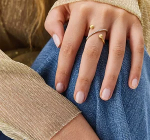 Hot Libera Ring met Briljant AS8-583 Diamanten En Parels | Ringen