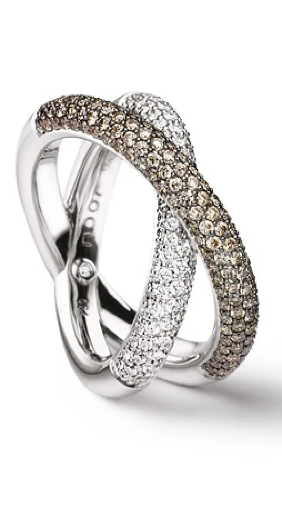 Outlet Noor Exclusive Harmony ring 30547-010-W8 Diamanten En Parels | Ringen