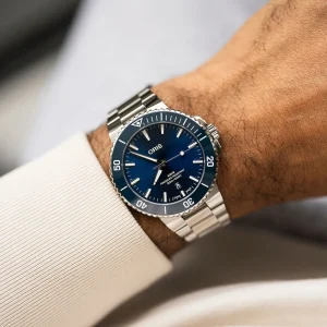 Fashion Aquis Date 01 733 7789 4135-07 8 23 04PEB Heren Heren Horloges | Duikhorloges