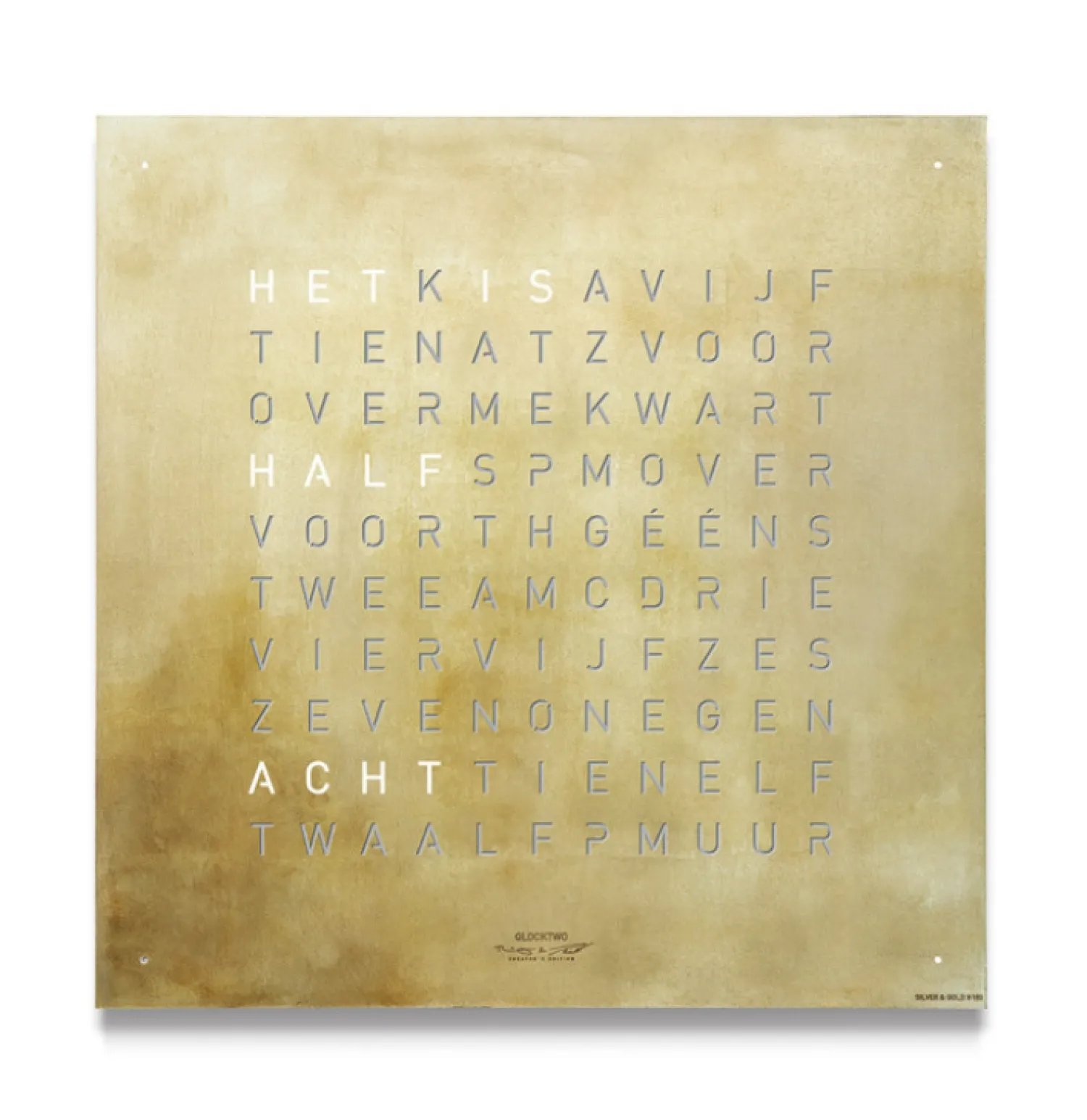 qlocktwo_earth__creators__0-1.webp Clearance Earth 45 Creator's Edition - Silver & Gold Qlocktwo