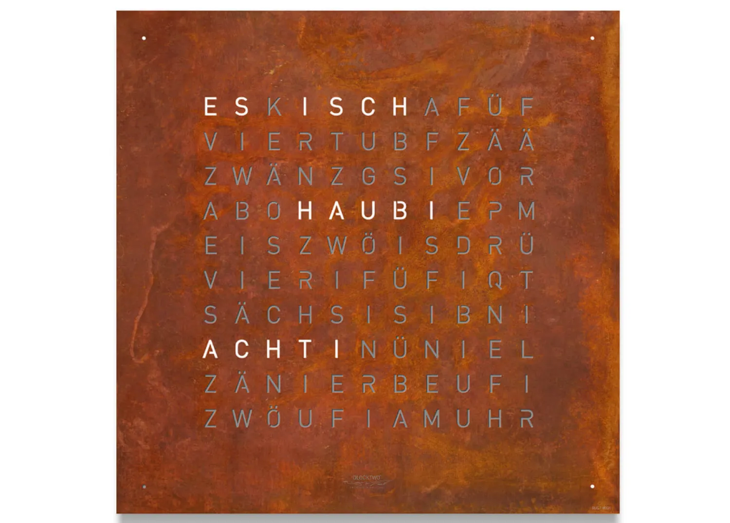 qlocktwo_earth__creators__0-3.webp Discount Earth 45 Creator's Edition - Rust Qlocktwo