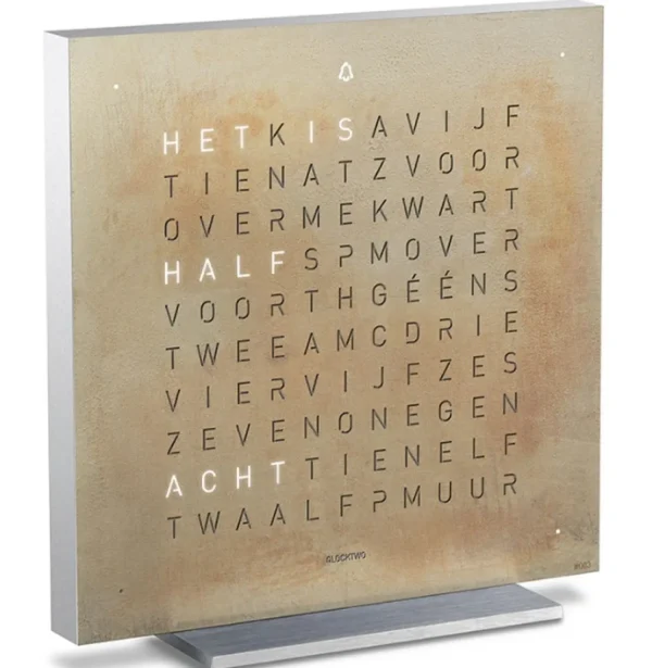 Best Earth 13.5 Creator's Edition - Silver & Gold Qlocktwo