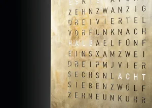 Clearance Earth 45 Creator's Edition - Silver & Gold Qlocktwo