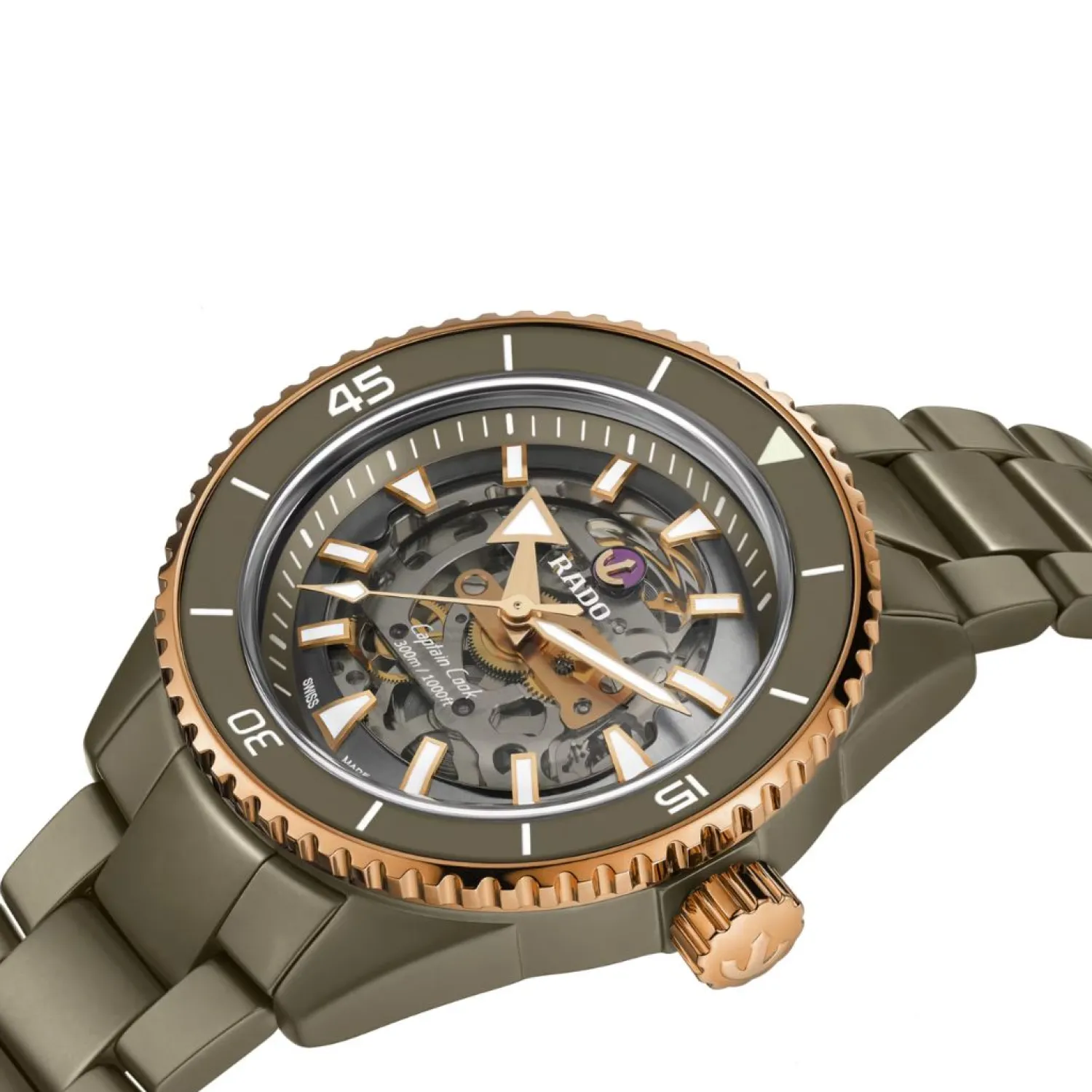 rado_captain_cook_hightec_1-1.webp Hot Captain Cook High-Tech Keramiek Skeleton R32150162 Heren Heren Horloges | Duikhorloges