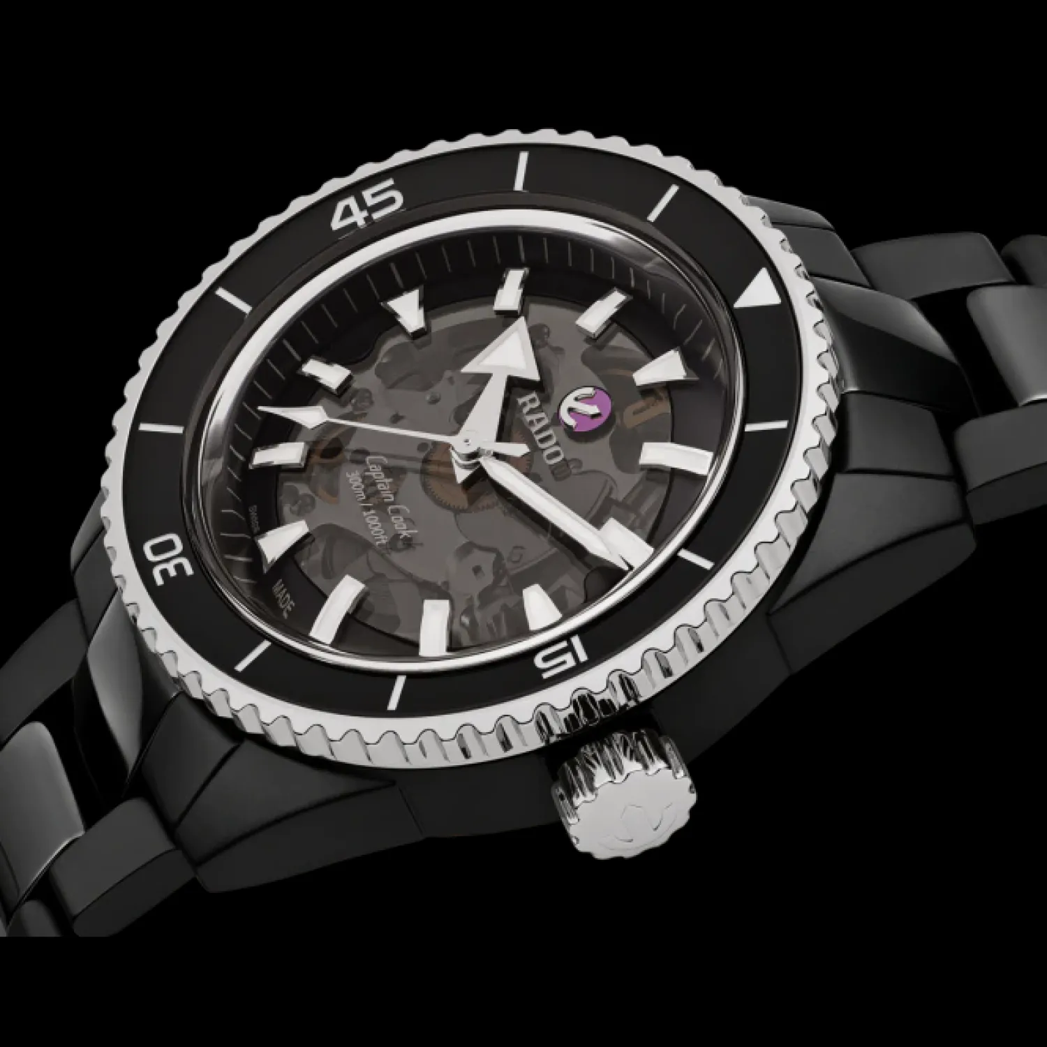 rado_captain_cook_hightec_1.webp New Captain Cook High-Tech Keramiek R32127152 Heren Heren Horloges | Swiss Made Horloges