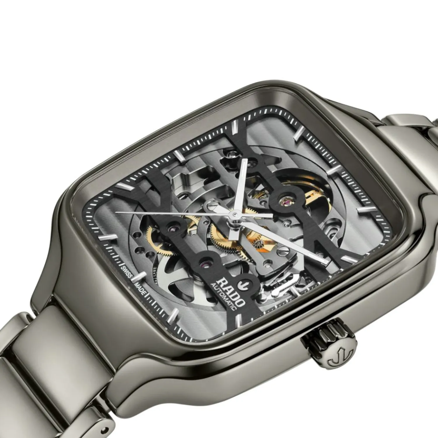 rado_true_square_automati_1.webp Online True Square Automatic Open Heart R27125152 DAMES Dames Horloges | Swiss Made Horloges