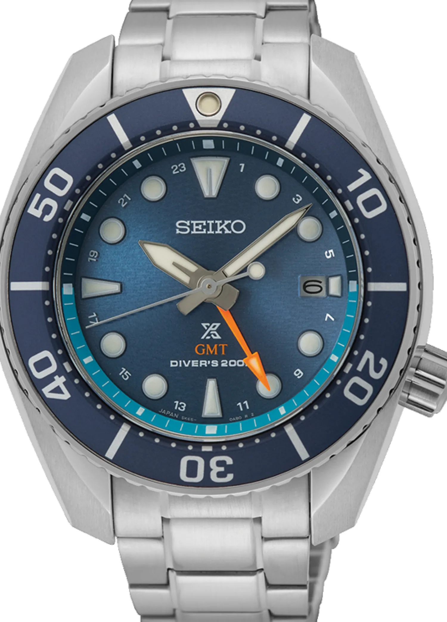 seiko_prospex_solar_gmt_s_2.webp Clearance Prospex Solar GMT SFK001J1 Heren Heren Horloges | Duikhorloges