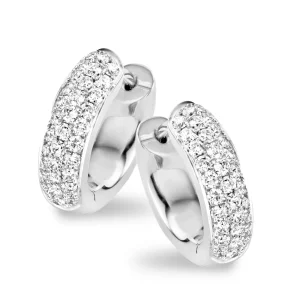 Hot Amsterdam Creolen TE9234DW Diamanten En Parels | Oorsieraden