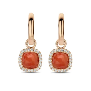 Fashion Mini Sweety oorhangers TE9317COP Diamanten En Parels | Oorsieraden