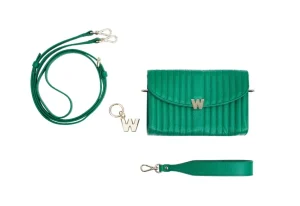 Clearance WOLF Mimi mini tas Forest Green 768312 Bijouboxen En Etuis