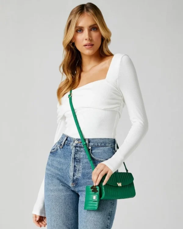 Clearance WOLF Mimi mini tas Forest Green 768312 Bijouboxen En Etuis