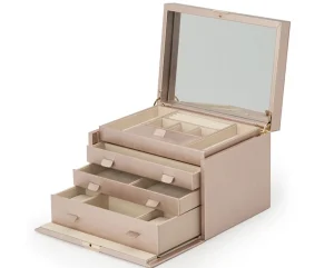 Sale WOLF Palermo Large Jewelry Case Rose Gold 213016 Bijouboxen En Etuis