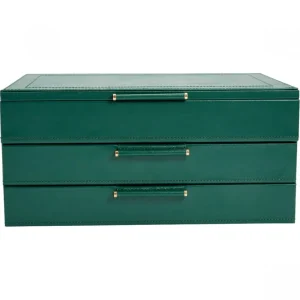 Sale WOLF Sophia Jewelry Case Groen 392012 Bijouboxen En Etuis