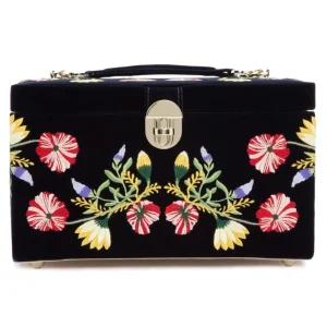 Discount WOLF Zoë juwelen box donker blauw - 393116 Bijouboxen En Etuis