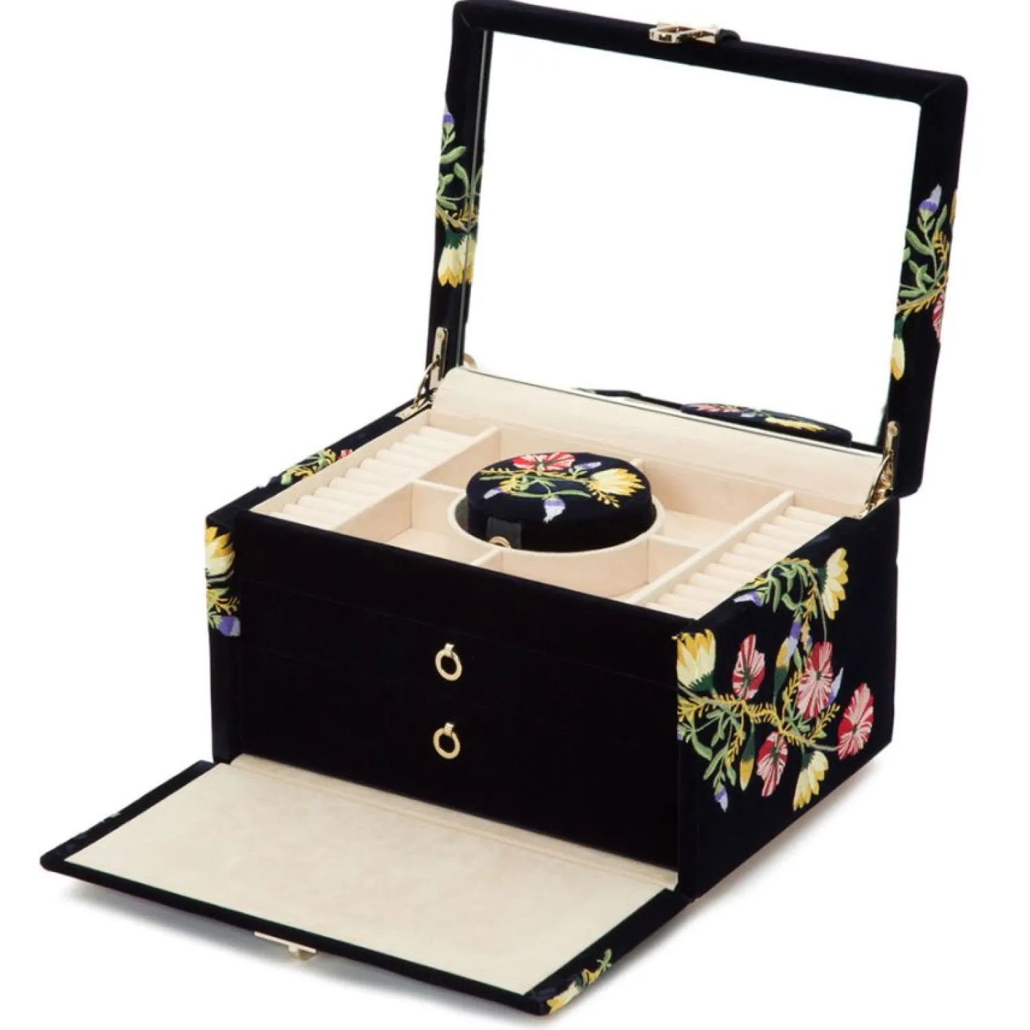 wolf_zo_juwelen_box_donke_2.webp Discount WOLF Zoë juwelen box donker blauw - 393116 Bijouboxen En Etuis